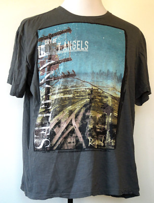 Ring of Fire City of Los Angeles Gray Power Pole & Freeway T-Shirt XL Made  USA