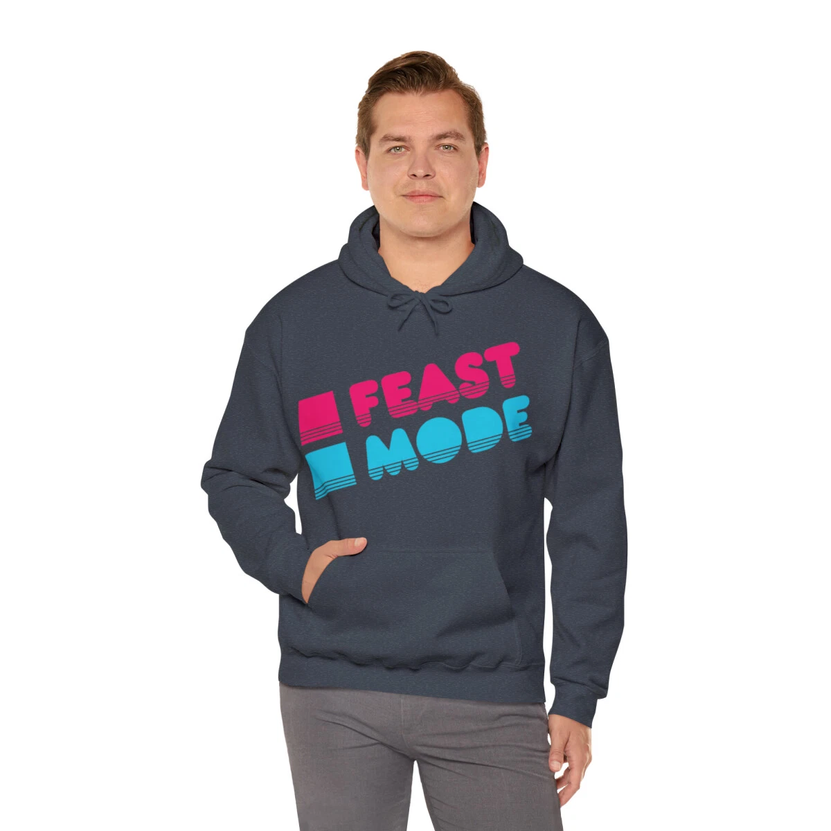 Retro Feast Mode Thanksgiving Graphic Hoodie