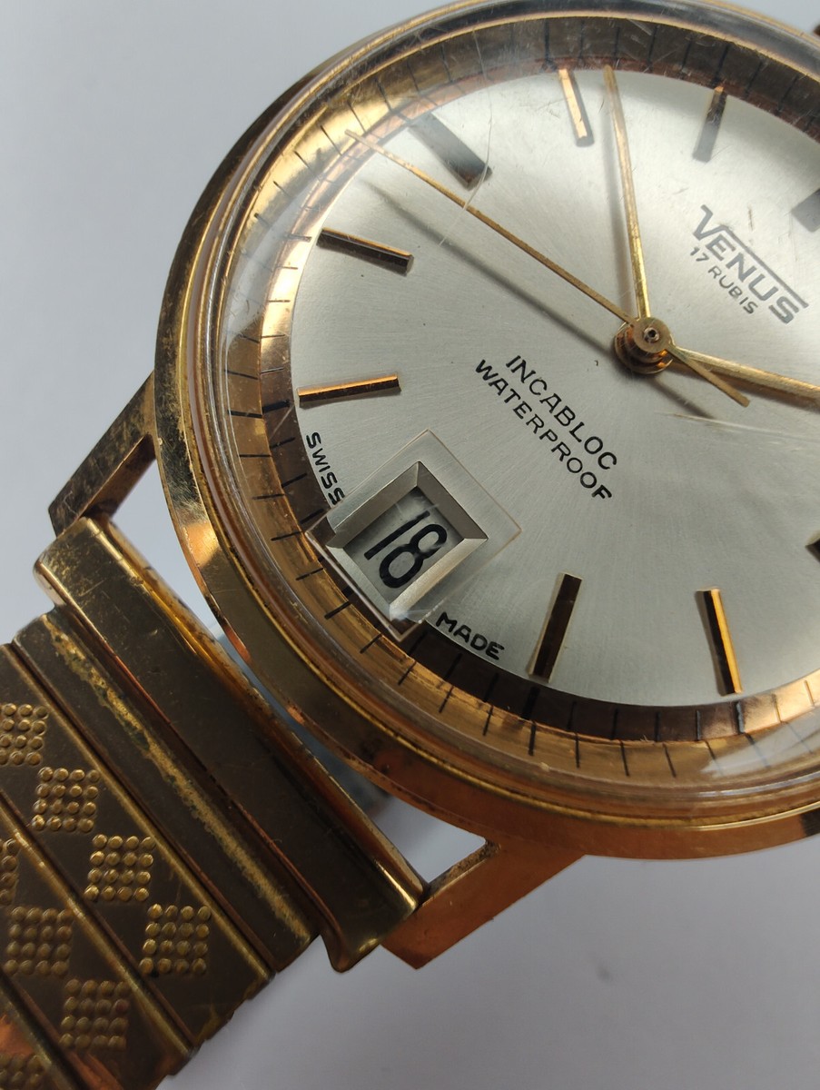 Venus Vintage Manual Wind 17 Rubis Swiss Made 35mm | eBay