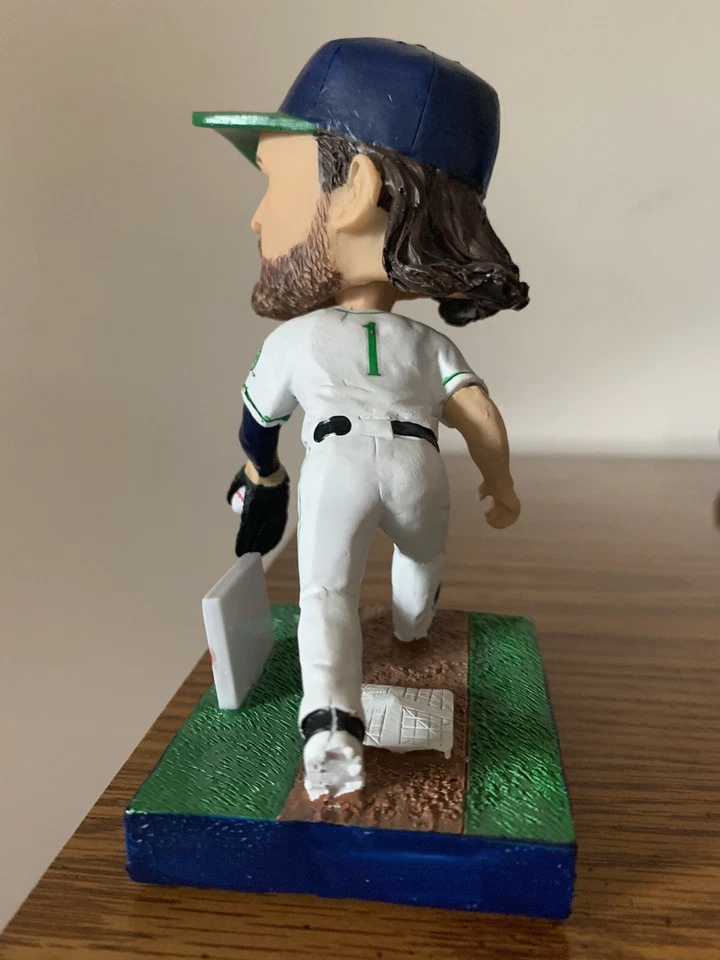 2021 Brendan Rodgers Hartford Yard Goats bobblehead with 2019 Topps rookie card - Image 2 of 4