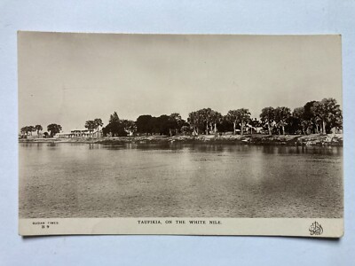 Taufikia on the White Nile Sudan Real Photo Vintage Postcard R16