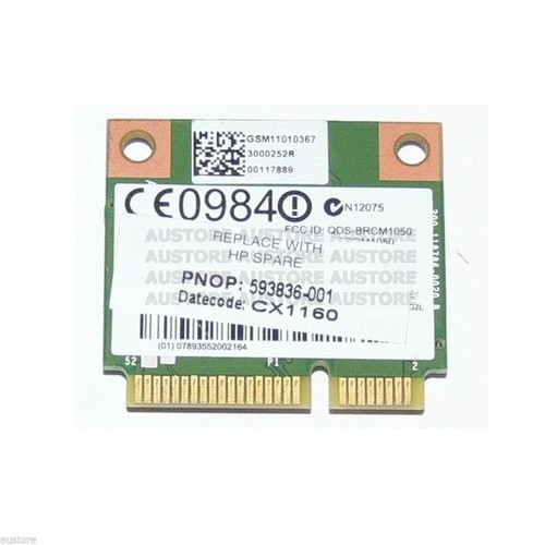 GENUINE 593836-001 HP 802.11 B/G/N HALF-MINI WIRELESS MINICARD FOR G72 - 第 3/3 張圖片