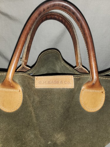 VINTAGE G.H. BASS & CO WILDLEDER TASCHE - Bild 2 von 7
