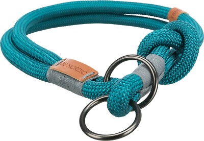 Trixie BE NORDIC Zug-Stopp-Halsband Hunde Halsband  blau petrol grau