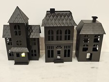 Halloween 2023 Target Hyde  EEK Boutique Light-Up Metal Haunted House Set of 3