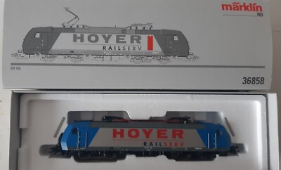 Spur H0 MÄRKLIN 36858 E-Lok BR 185 HOYER RAIL SERV sehr gut in OVP 