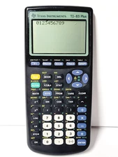Texas Instruments TI-83 Plus Graphing Calculator Black Working