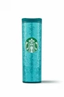 New Christmas Starbucks® Tumbler Glitter Teal 16 oz / 473 ml !! 2021 !!