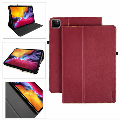 Luxus Leder Schutzhülle Apple iPad Pro 12,9'' 2021 5.Gen Tablet Tasche Cover Case