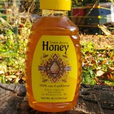 16 Oz 453 g Squeeze Bottle - Pure Raw Honey