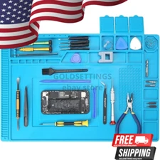 Watchmaker's Rubber Silicone Bench Mat Pad Anti-Slip Jewelry Watch Soldering