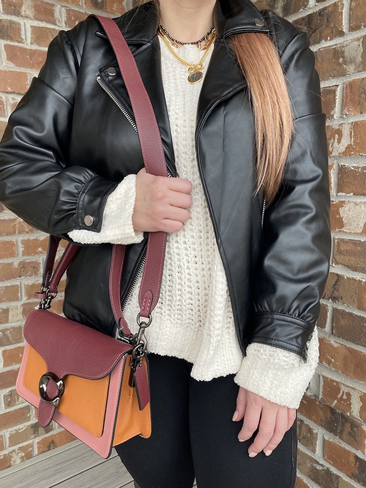 NWT COACH TABBY 76105 Vintage Pink Rust Multi  Shoulder Bag