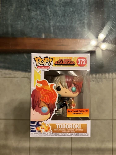 FUNKO POP ! TODOROKI 372 BOX WAREHOUSE EXCLUSIVE POP ANIMATION With Pop Protect