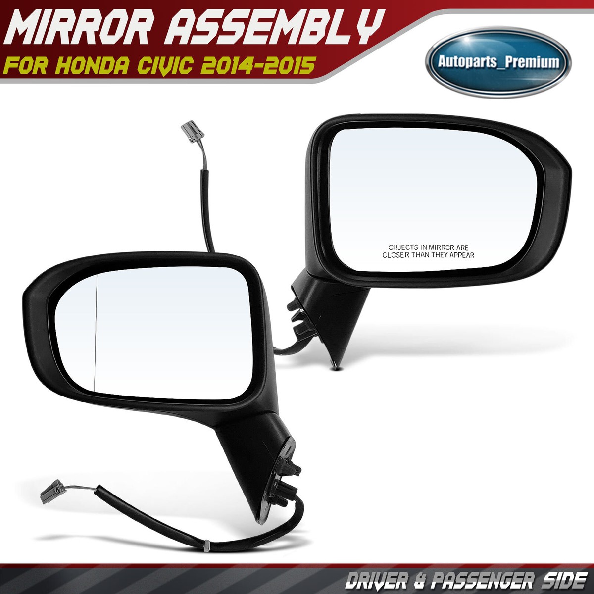 For Chevy Impala 2000-2005 Door Mirror Driver Side | Power Heated For Chevy Impala 2000-2005 Door Mirror Driver Side | Power Heated