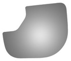 Fits Nissan Titan Titan XD 2016-2021 Driver Side Mirror Glass Lower Replacement
