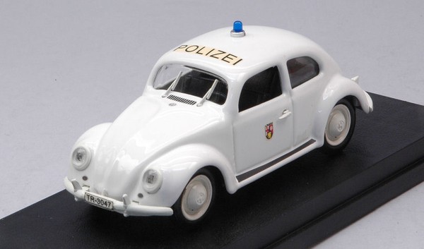 Rio 1/43 Vw KÄFer Beetle Polizei 1953 Modellbau Statisches Modell Diecast-image