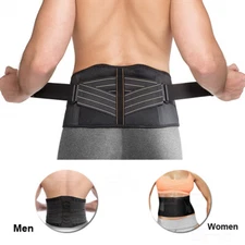 Adjustable Lumbar Support Lower Waist Back Belt Brace For Pain Relief Men Women