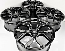 4 Pcs 22 Gloss Black Wheels For Range Rover Evoque Velar 5x108 Svr Style 22x9.5 4 Pcs 22 Gloss Black Wheels For Range Rover Evoque Velar 5x108 Svr Style 22x9.5