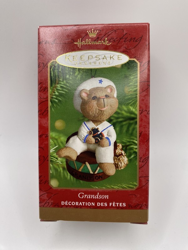 Hallmark Keepsake 2001 Christmas Ornament Grandson- READ