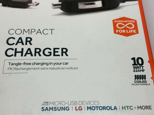 Cargador de coche compacto micro-USB Griffin 10w / 2,1 amperios PowerJolt SE - negro - Imagen 3 de 3