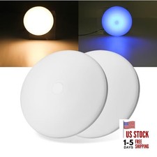 RV Ceiling Light 12V, 4.5Inch RV Light Interior, Dimmable Puck Warm White 2Pack