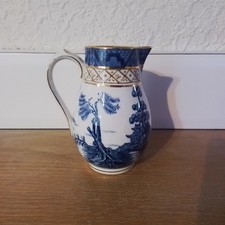 Booths Real Old Willow 9072 Cream Jug Gold Trim  11cm Backstamp 1906-44