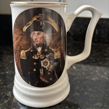 Vintage Lord Nelson Ceramic Mug/Tankard HMS Victory Weatherby & Sons Half Pint