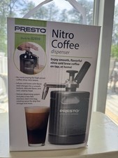 Presto Nitro Coffee Dispenser New In Box cold brew Smoke Free Home 48oz Keg