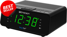 SmartSet Dual Alarm Clock Radio CKS1900 AM/FM .9" LED Display Timer Dimmer - US