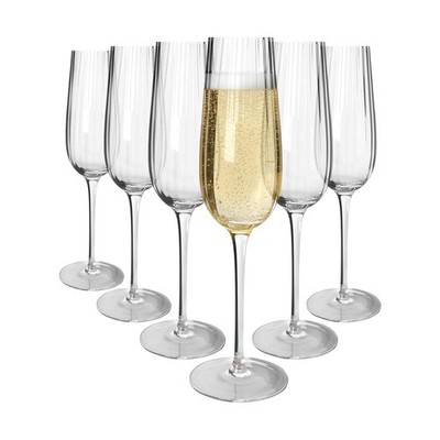 Kensington Optic Crystal Champagnerflöten - 240 ml - 6er Pack
