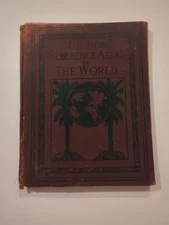 Vtg HC 1922 The NEW REFERENCE ATLAS of the WORLD Book MAPS Hammond & Company
