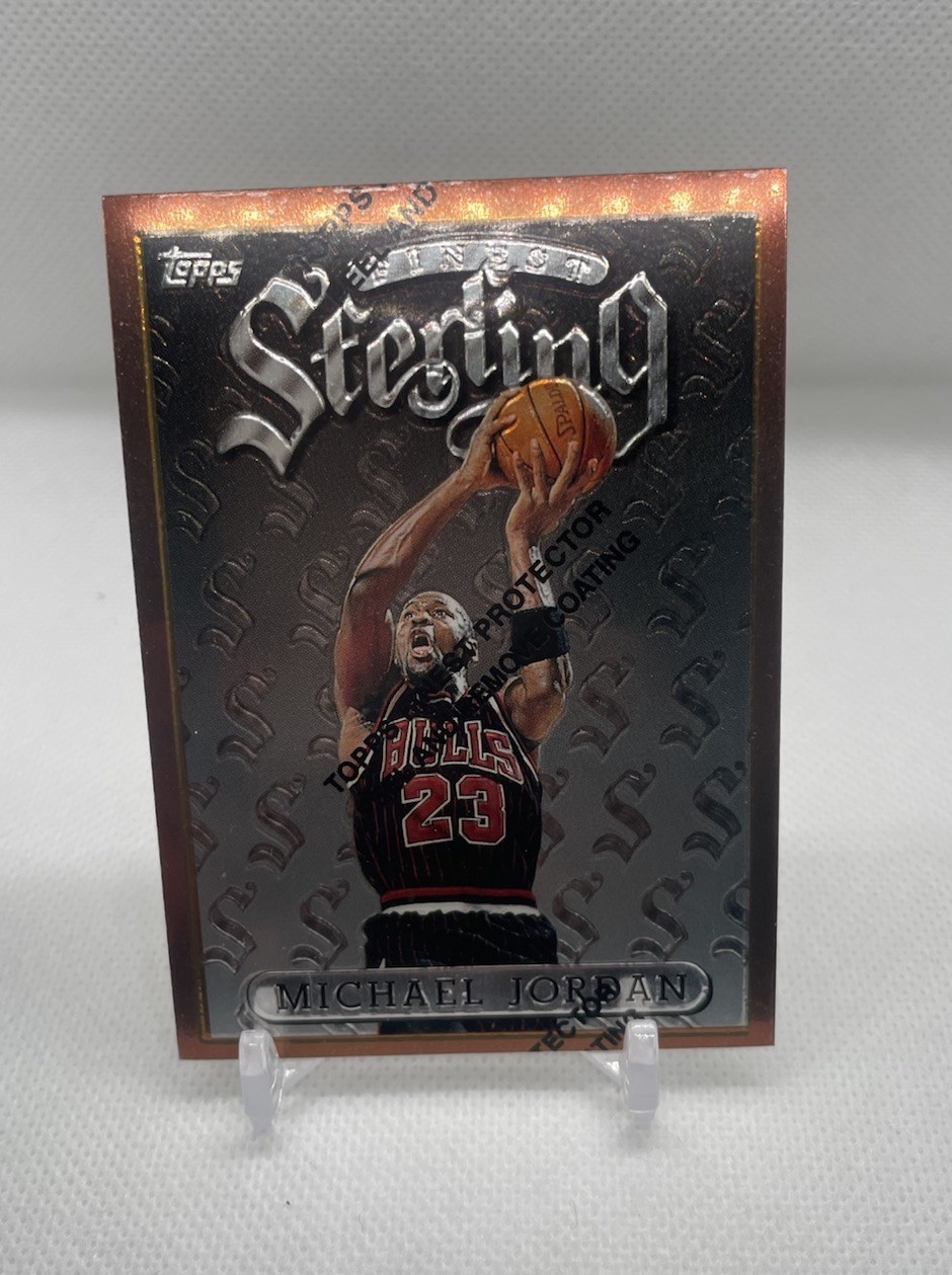1996-97 Topps Finest Michael Jordan Sterling #50 w/ Coating Bulls!! GOAT 🐺🔥