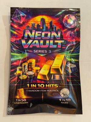 #ad The Neon Vault Mystery Pack 1 10 Odds Coin Gold Chase Silver Oz Horizon Vaultbox $99.00