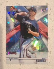 2018 Bowman's Best Mike Soroka Atomic Refractor Rookie Card RC. rookie card picture