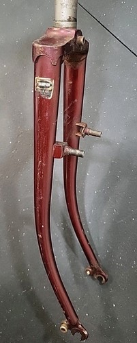 Fourche VTT Acier Vintage NOS - 1-1/8 Filetée - 26 Pouces - Gris