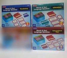 Lakeshore Learning Match And Sort Language Quickies 3 piece set- Grades 4-5