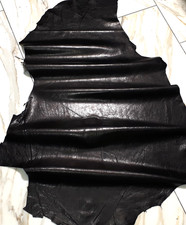 LEDER TIP 40518-Q, Lederreste, 1 Lederhaut 0,6mm, antik-anthrazitschwarz nappa