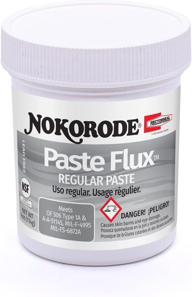 Paste Solder Flux Plumbing Welding Soft Lead Free Odorless 4oz
