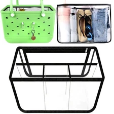 Kooterfun Clear Beach Bag Organizer Inserts for X Large Bogg Bag Accessories ...