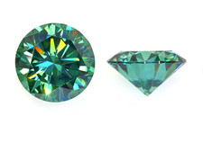 Round Cut 5.00 Ct Natural Green Color Lab Grown Loose CVD VVS1 Diamond Certified