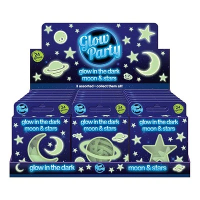 THE MAGIC TOY SHOP Glow in the Dark Decorations Moon & Stars Bedroom Ceiling Stickers Decoration