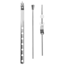  3pcs Metal Sink Drain Lift Rod Replacement Pop Up Drain Rod Assembly for Basin