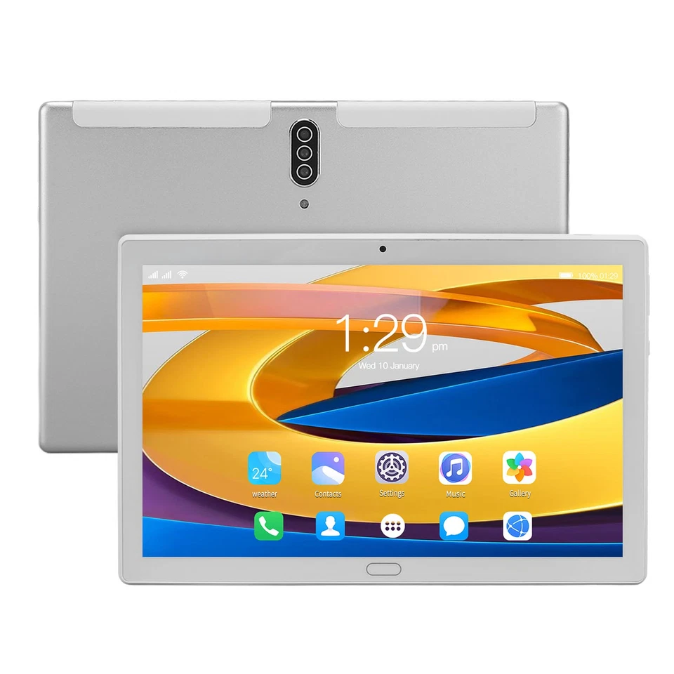 (Silber) 10,1-Zoll-Tablet mit 2 GB + 32 GB 3G-Telefon Dual-SIM-Karte Dual-Kamera - Bild 4 von 4