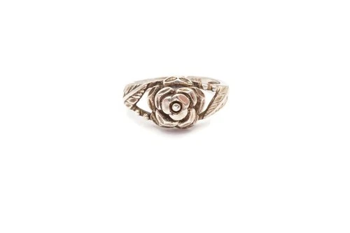 Vintage Sterling Silver 925 Flower Ring Size 6