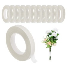 12 Rollen Blumentapes 1/2 Zoll 30 Yards florales Handwerksband Blumentape Wei&szlig;