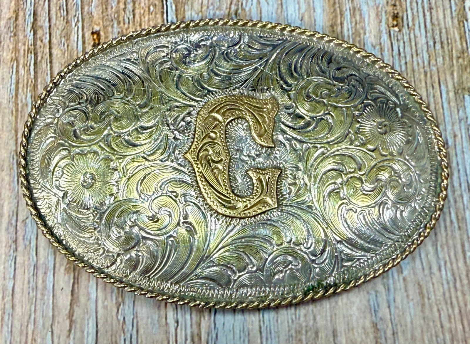 Initial Letter G Monogram Artisan Made? Two Tone … - image 15