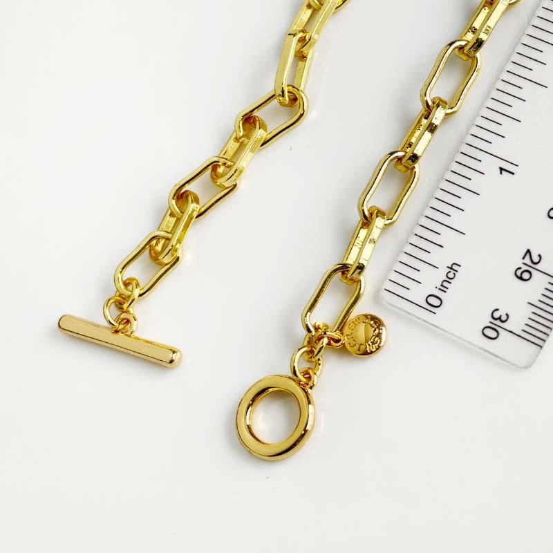 Collar de cadena cuadrada Jcrew de 16" elegante para mujer fiesta vacaciones joyería regalo Foto 4 de 4