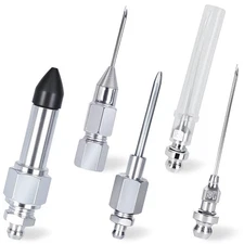 5PCS Grease Gun Needle Accessory Set, Includes Grease Needle Dispenser, Rubber