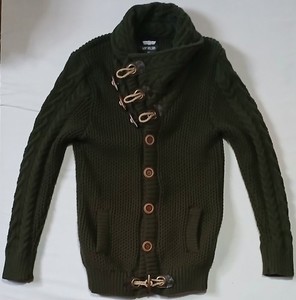 Leif Nelson Giacca Uomo in Maglia Cardigan Collo a Scialle LN-5990 Negro-Antracita Medium