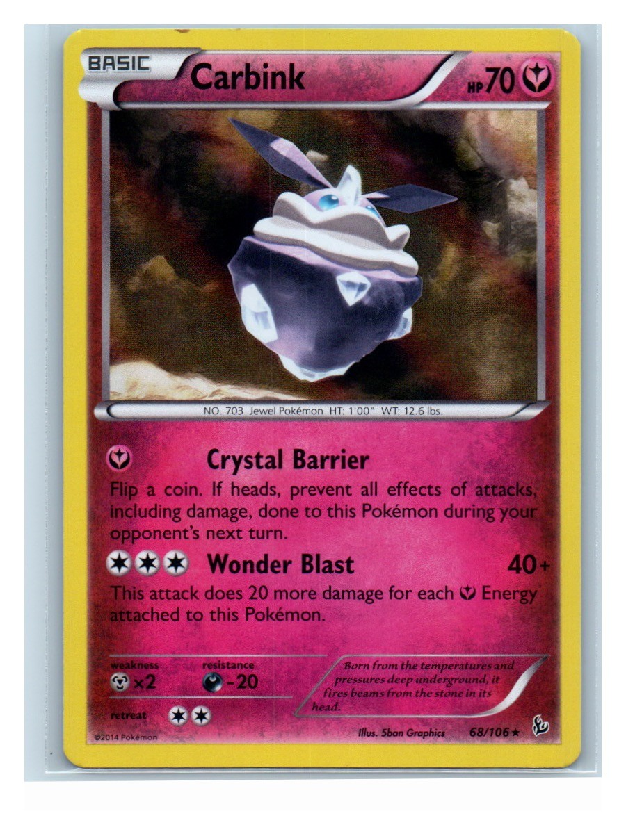 Carbink Holo 68/106 Holo Rare XY - Flashfire LP